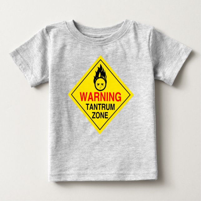T-shirt Pour Bébé Chemise Tantrum Zone (Devant)