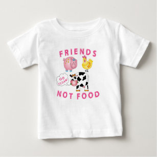 T-shirt Pour Bébé Chemise végétalienne de Messaged - nourriture
