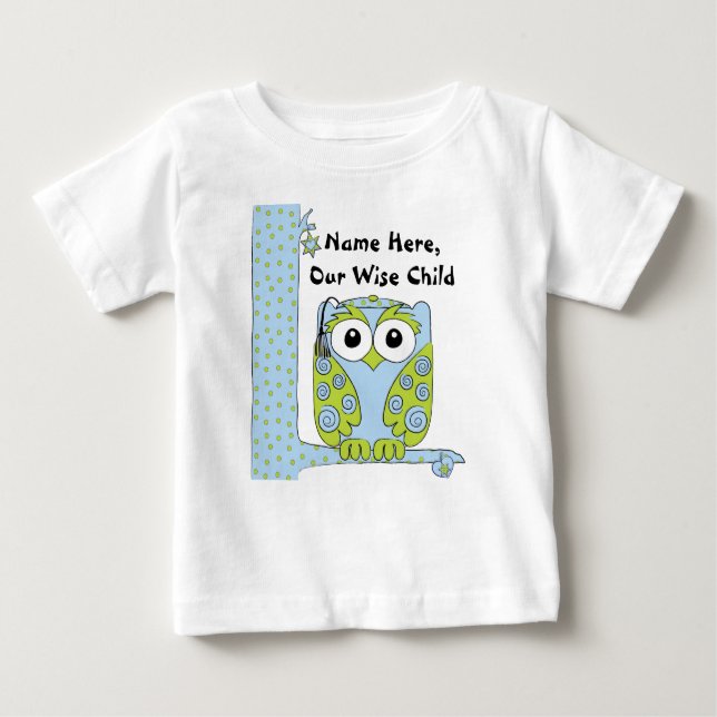 T-shirt Pour Bébé Chemise verte/Bébé passover "L'Enfant Sage" (Devant)