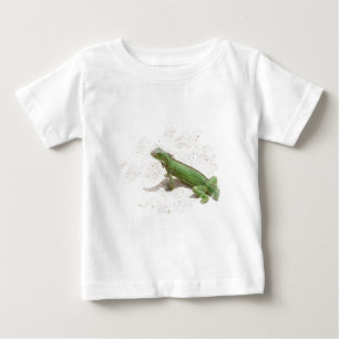 T-shirt Pour Bébé Chemise verte de bébé de lézard d'iguane