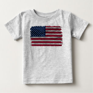 T-shirt Pour Bébé Chemise vintage drapeau américain pour tout-petit