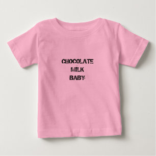 T-SHIRT POUR BÉBÉ CHEMISES DE BÉBÉ DE LAIT CHOCOLATÉ