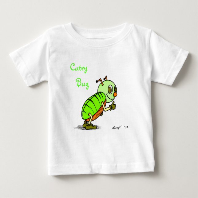 T-shirt Pour Bébé Chemises de bug mignonnes (Devant)