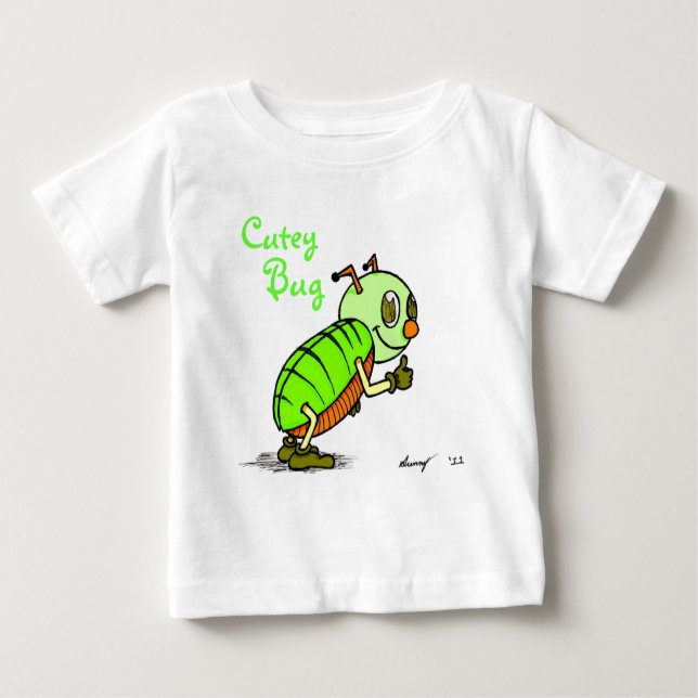 T-shirt Pour Bébé Chemises de bug mignonnes (Devant)