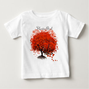 T-shirt Pour Bébé Chemises de mariage à l'arbre rouge