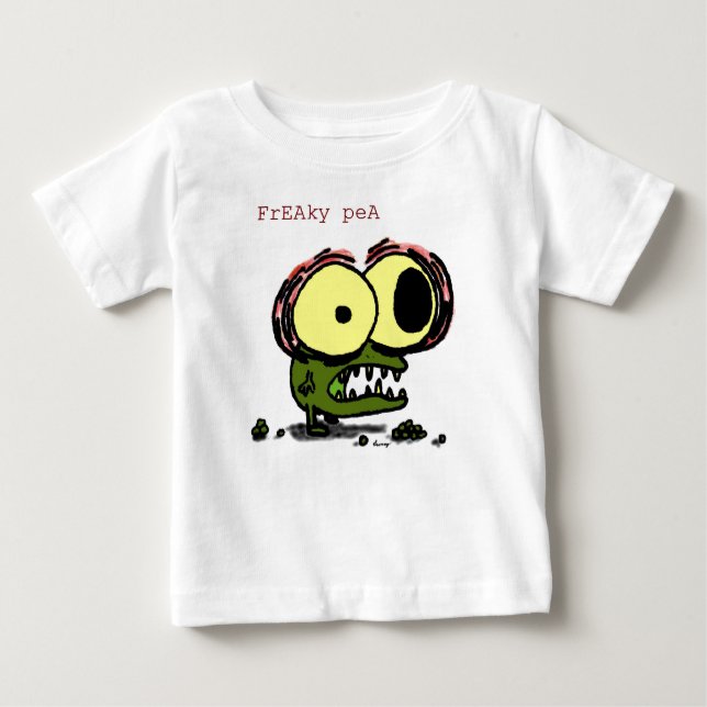 T-shirt Pour Bébé Chemises de pois Freaky (Devant)