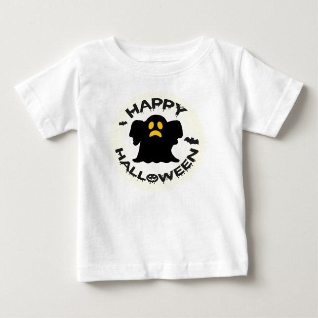 T-shirt Pour Bébé Chemises d'Halloween (Devant)