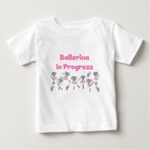 T-shirt Pour Bébé Chemises et Cadeaux Ballerine en Progrès