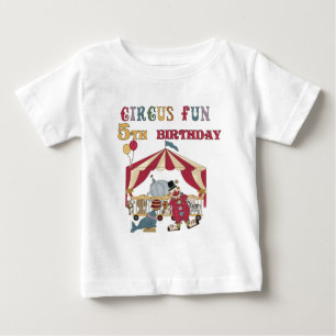 T-shirt Pour Bébé Chemises et cadeaux Circus 5th Birthday