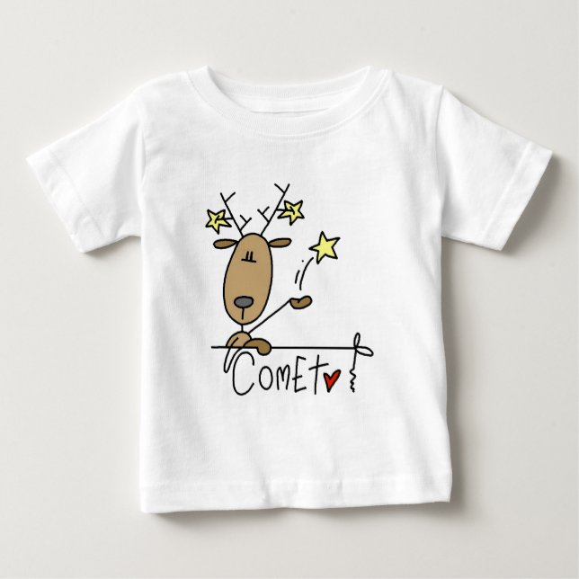 T-shirt Pour Bébé Chemises et cadeaux Comet Reindeer (Devant)