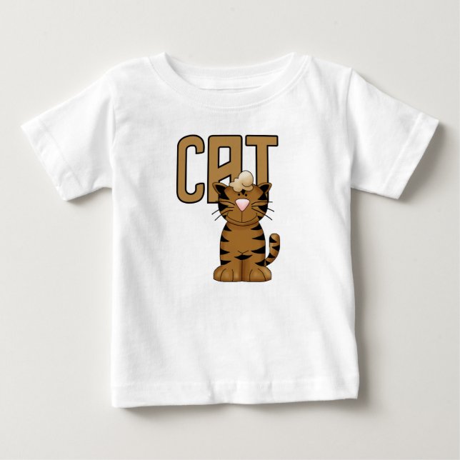T-shirt Pour Bébé Chemises et cadeaux de chat (Devant)
