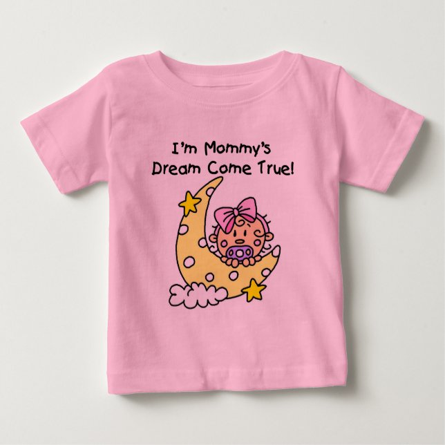 T-shirt Pour Bébé Chemises et cadeaux de rêve de maman (Devant)