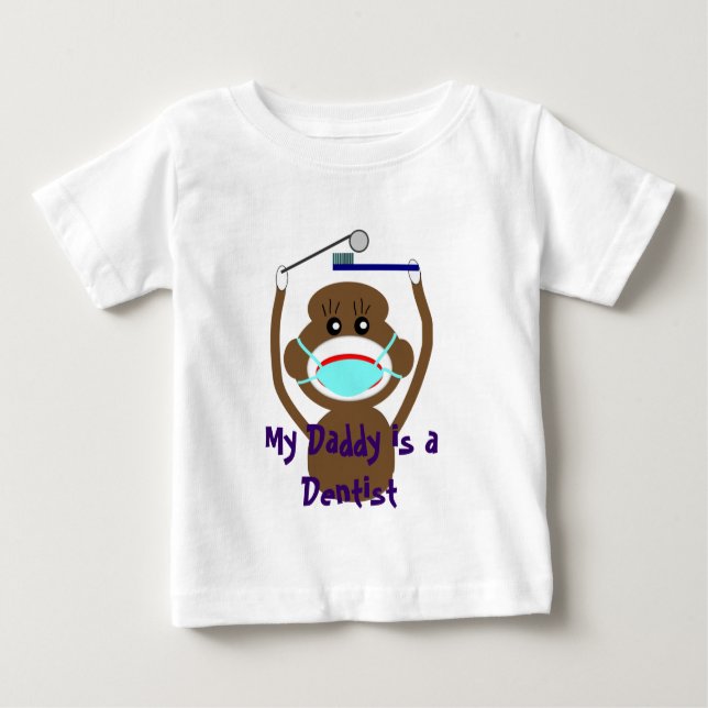 T-shirt Pour Bébé Chemises et cadeaux de singe de chaussette de (Devant)
