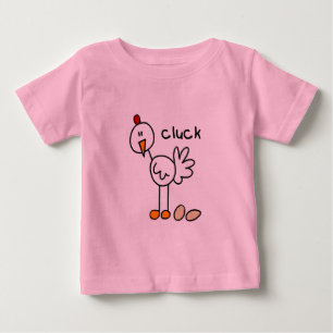 T-shirt Pour Bébé Chemises et Cadeaux Poulet Dit Cluck