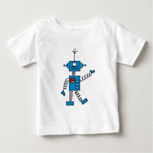T-shirt Pour Bébé Chemises et cadeaux Robot Bleu