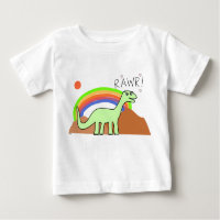Chemises infantiles de Rawr d'arc-en-ciel