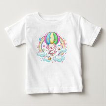 Cher Dessin Cartoon Chien Hot Air Balloon Baby T-s