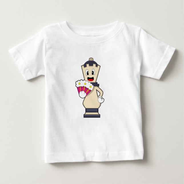 T-shirt Pour Bébé Chess piece Queen à Chess.PNG (Devant)