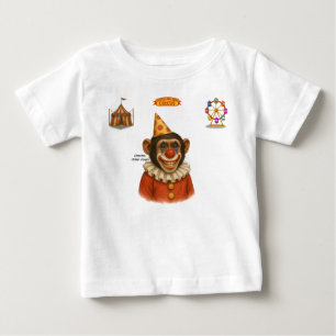 T-shirt Pour Bébé Chester le clown chimpanzé