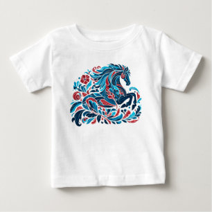 T-shirt Pour Bébé Cheval