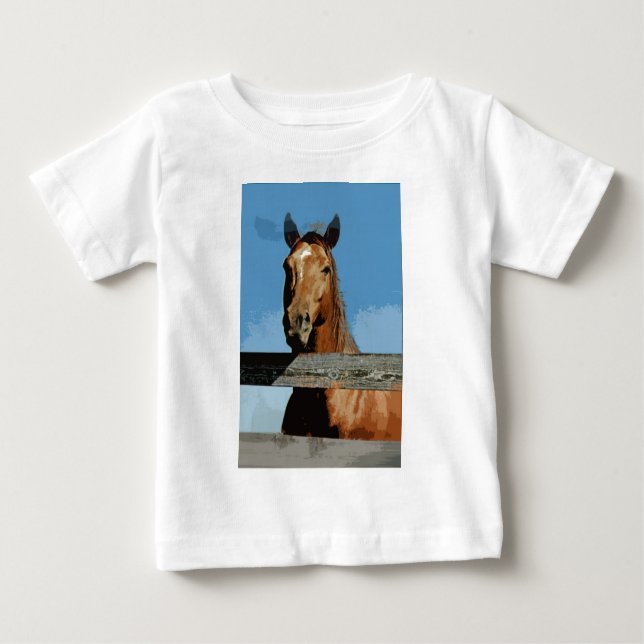 T-shirt Pour Bébé Cheval (Devant)