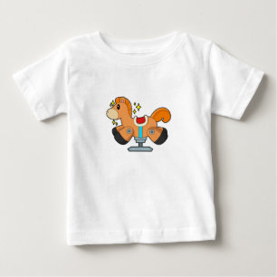 T-shirt Pour Bébé Cheval à bascule