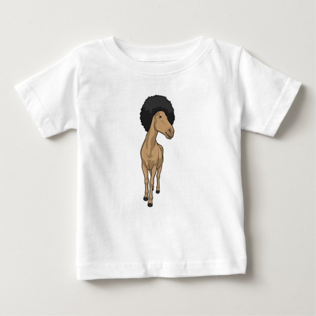 T-shirt Pour Bébé Cheval Afro (Devant)
