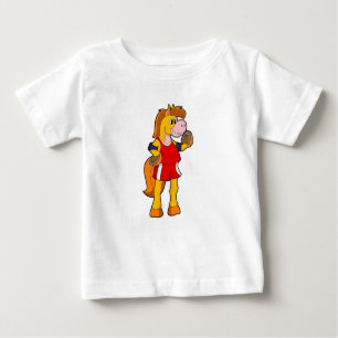 T-shirt Pour Bébé Cheval comme coureur