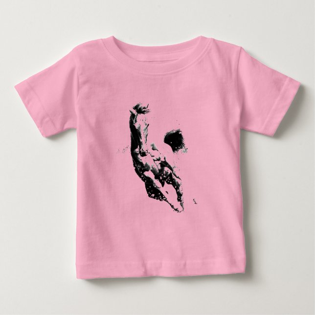 T-shirt Pour Bébé Cheval de course (Devant)