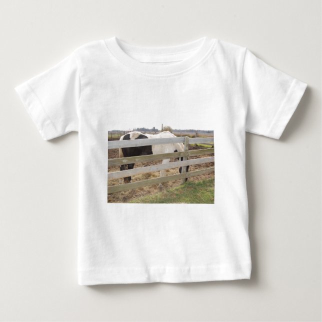 T-shirt Pour Bébé Cheval de peinture/Pinto (Devant)