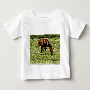 T-shirt Pour Bébé Cheval d'oseille