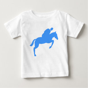 T-shirt Pour Bébé Cheval Jumping - Bébé Bleu