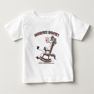 T-shirt Pour Bébé Cheval Rock !