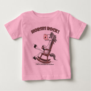 T-shirt Pour Bébé Cheval Rock !