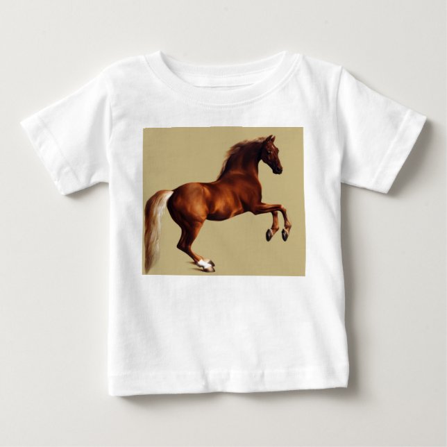 T-shirt Pour Bébé Cheval Whistlejacket par George Stubbs (Devant)