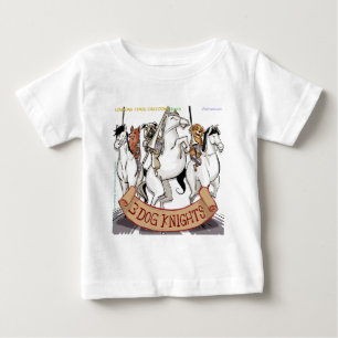 T-shirt Pour Bébé Chevalerie Canine Bande Dessinée Drôle