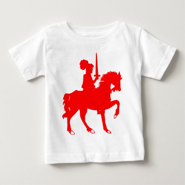 T-shirt Pour Bébé Chevalier héraldique (Devant)