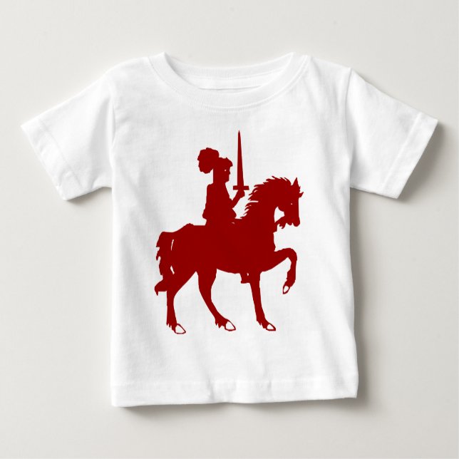T-shirt Pour Bébé Chevalier héraldique (Devant)