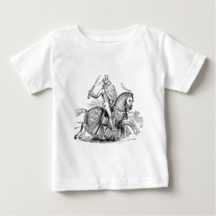 T-shirt Pour Bébé Chevalier sur la chemise du nourrisson à dos de ch