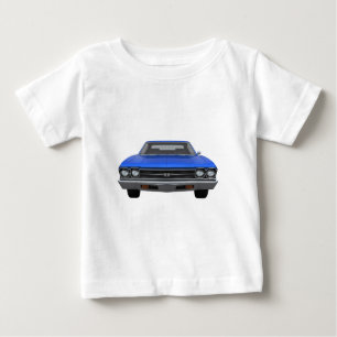 T-shirt Pour Bébé Chevelle 1969 solides solubles : Finition bleue