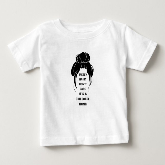 T-shirt Pour Bébé Cheveux ? Je m'en fiche (Devant)