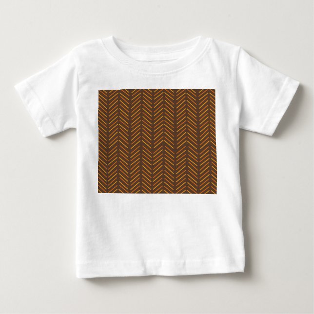 T-shirt Pour Bébé Chevron des années 1970 (Devant)