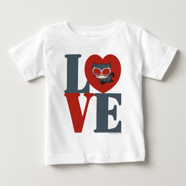 T-shirt Pour Bébé Chibi Catwoman LOVE (Devant)