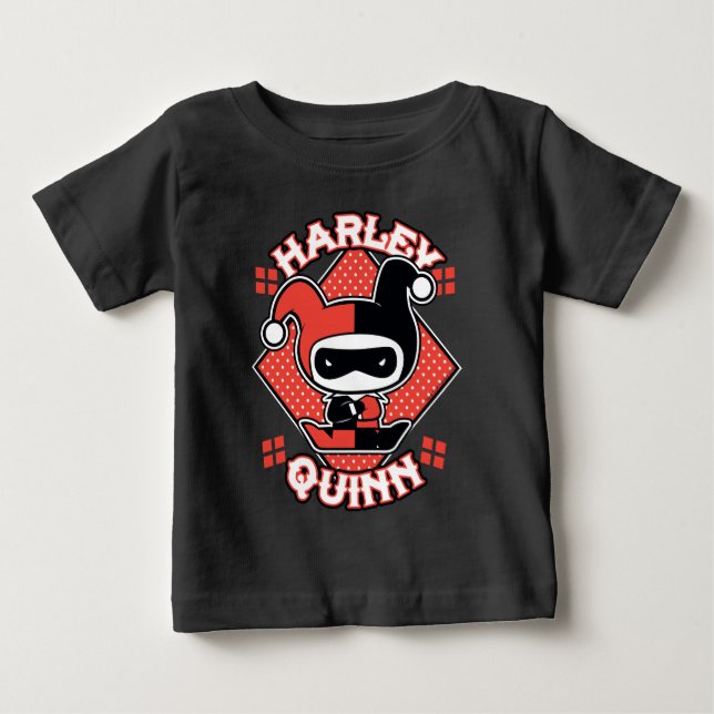 T-shirt Pour Bébé Chibi Harley Quinn Splits (Devant)