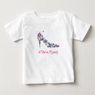 T-shirt Pour Bébé Chic Shoe - Toddler Ruffle Tee (Plus De Couleurs)
