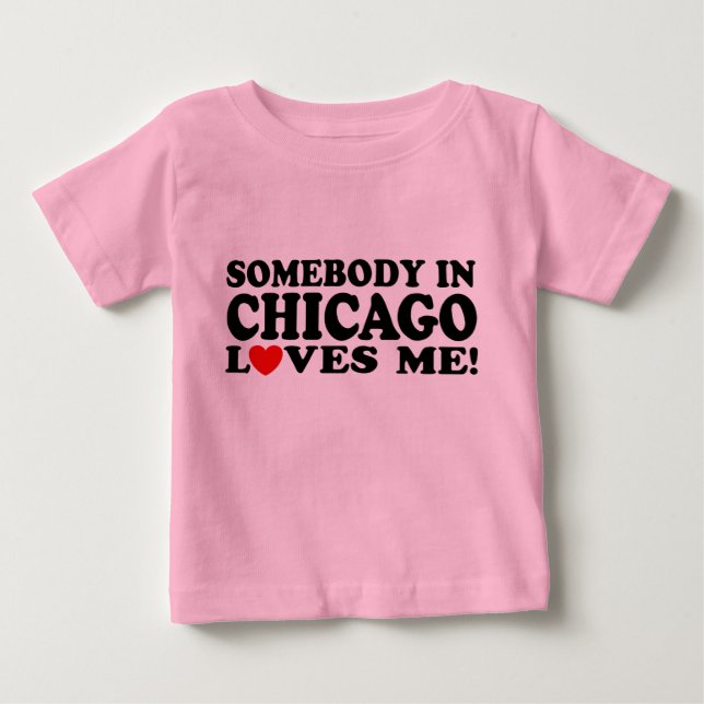 T-shirt Pour Bébé Chicago (Devant)