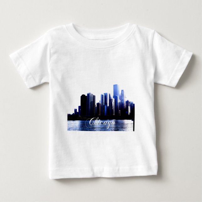 T-shirt Pour Bébé Chicago Illinois (Devant)