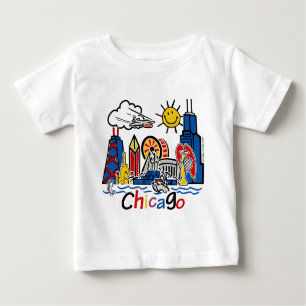 T-shirt Pour Bébé Chicago-KIDS-[Converti]