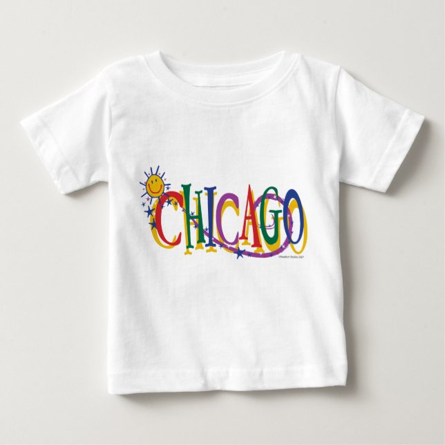 T-shirt Pour Bébé Chicago-With-SU—KIDS (Devant)