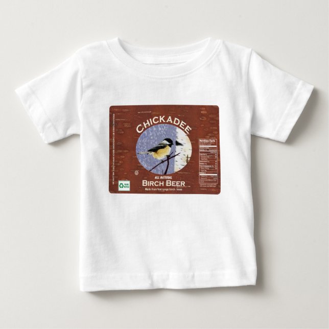 T-shirt Pour Bébé Chickadee-dee-dee (Devant)